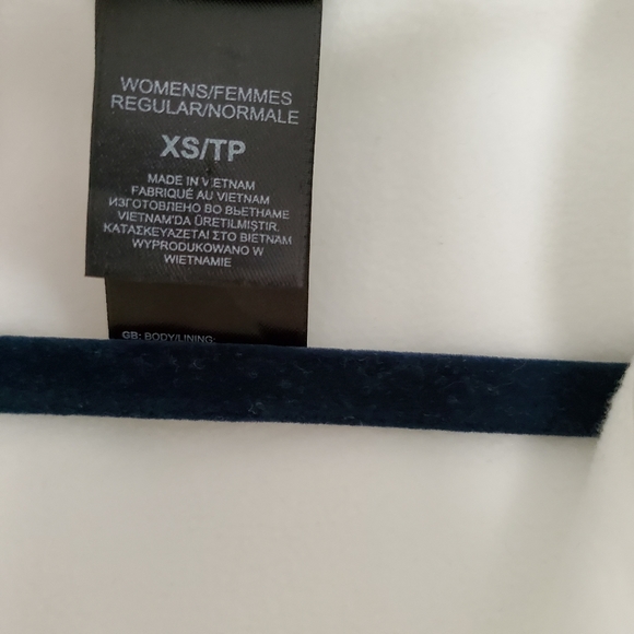 North Face asymetrical white hoodie zip jacket XS ❤ - Picture 5 of 8